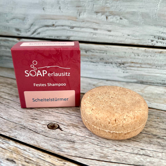 SOAPerlausitz Scheitelstürmer – festes Shampoo 65 g